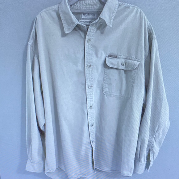 Columbia Men’s Sz XXL Button Up Cotton Thicker Quality Long Sleeve - Picture 1 of 6